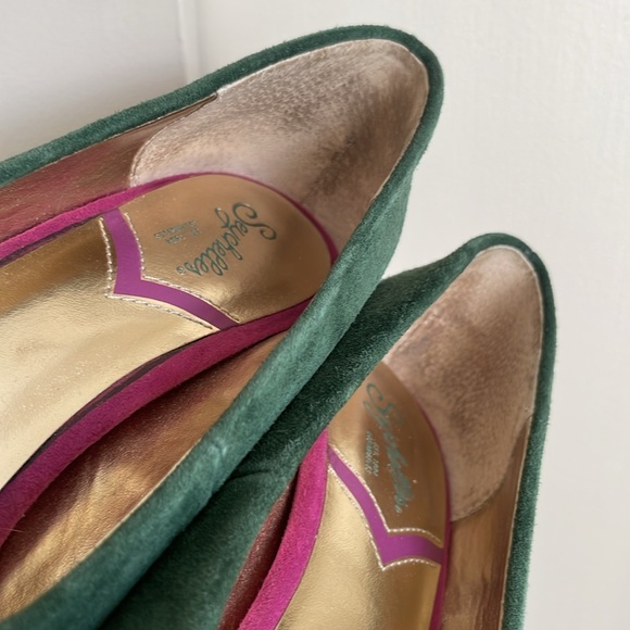 Seychelles Hunter Green Suede Pumps size 8 GUC - Picture 7 of 15